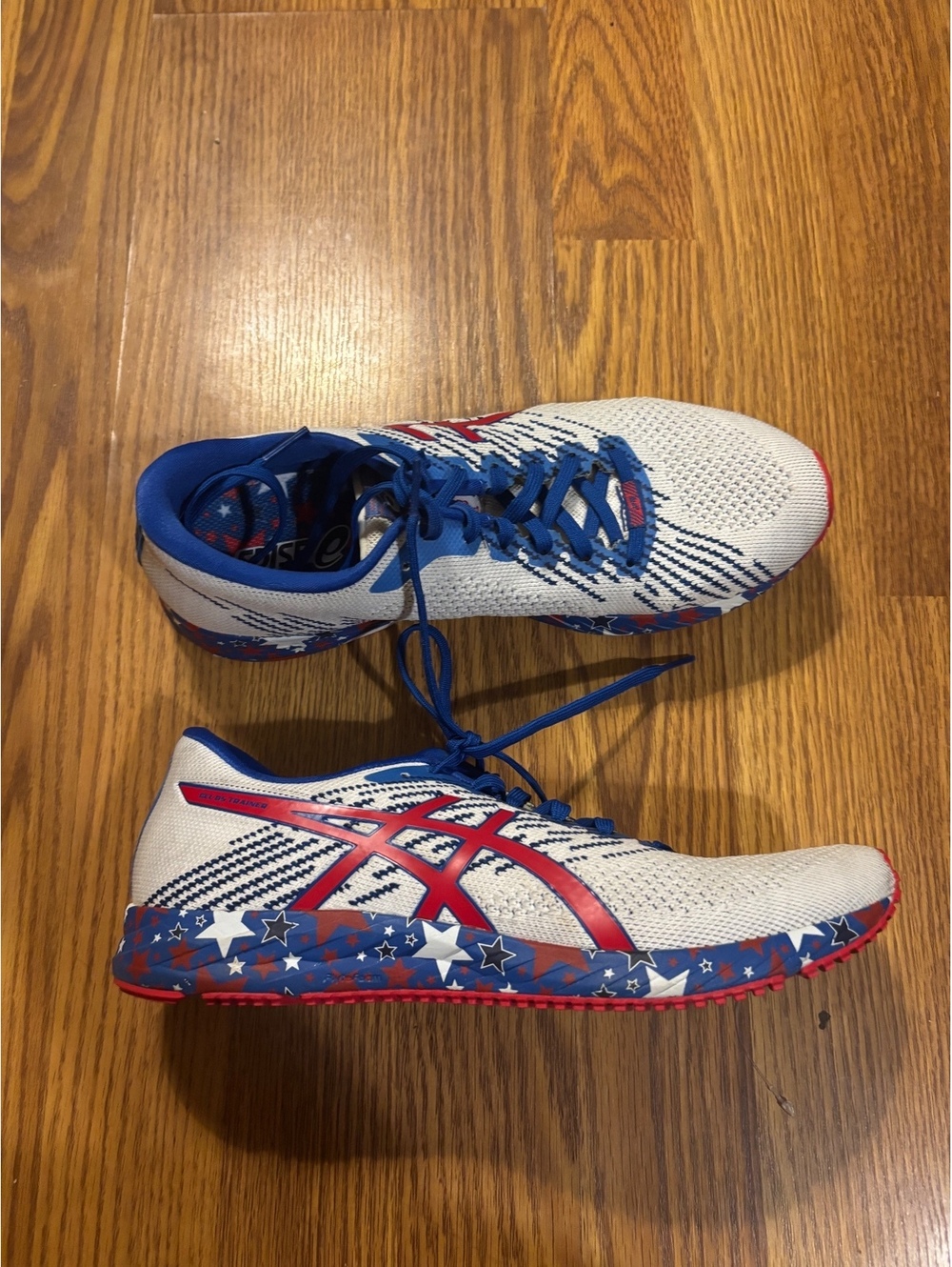 Brand new ASICS patriotic running shoes/ sneakers- size 9